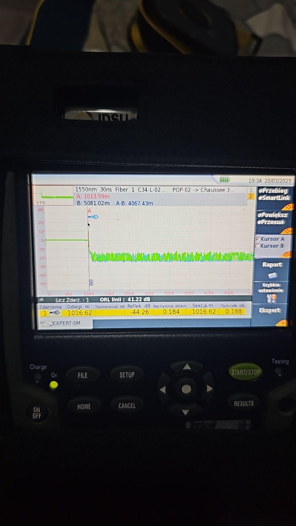 Reflektometr optyczny jdsu mts2000 exfo,fujikura,viavi,fitel,sumitomo