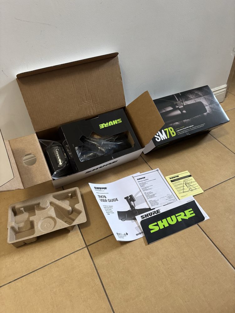Shure SM7B mikrofon w nowym stanie, paragon