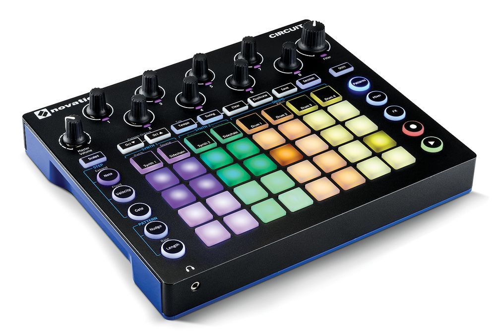 novation curcuit dj контроллер композитор синтезатор