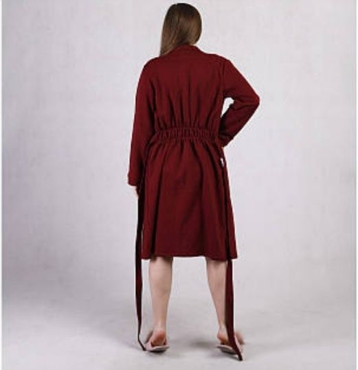 Комплект в пологовий для вагітних теплий халат і нічна сорочка