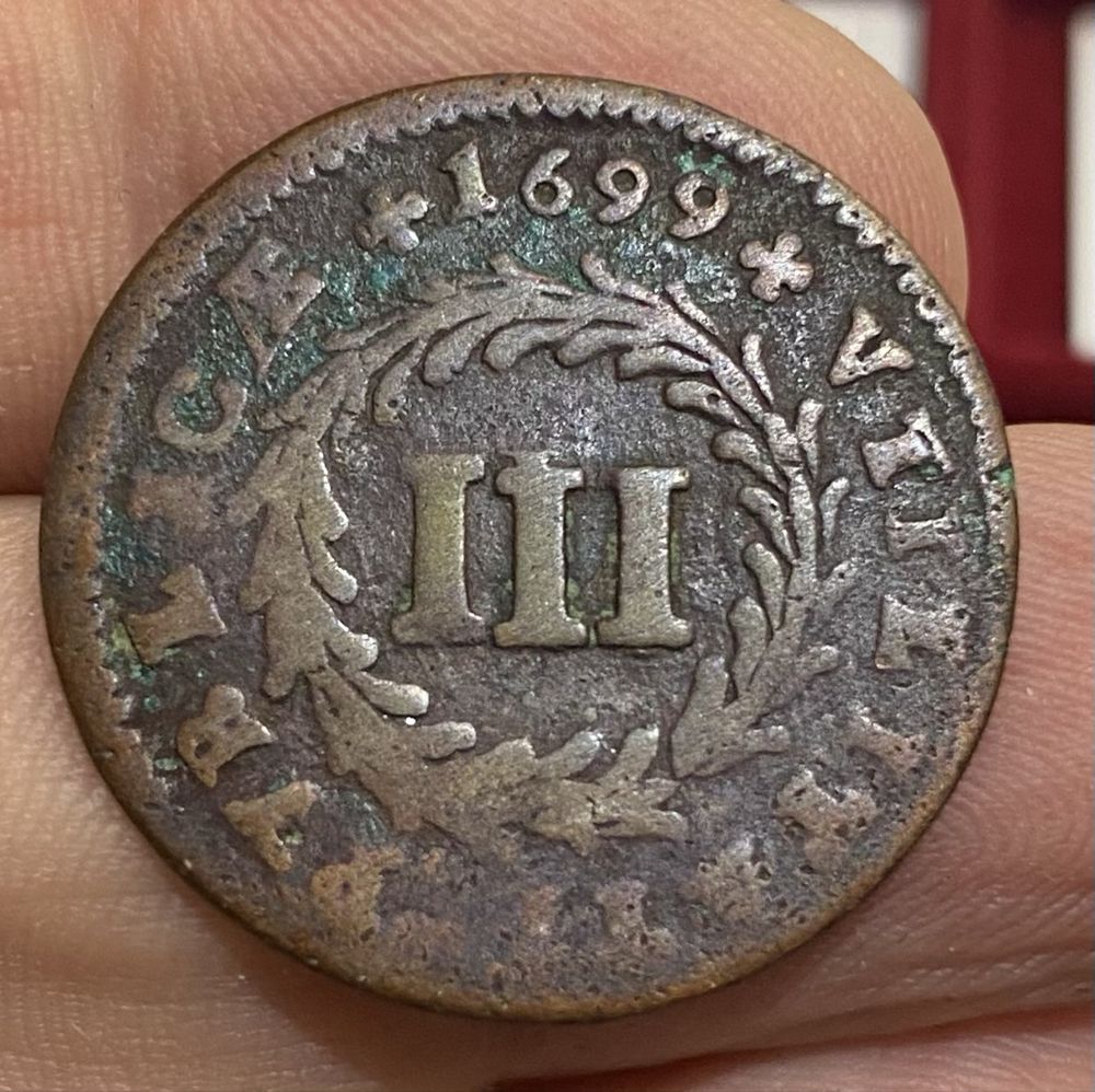 Moeda III Reis D PEDRO II - 1699