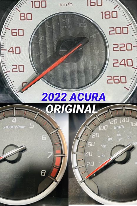 Оригинальные километровые шкалы циферблаты Acura MDX RDX A-Spec