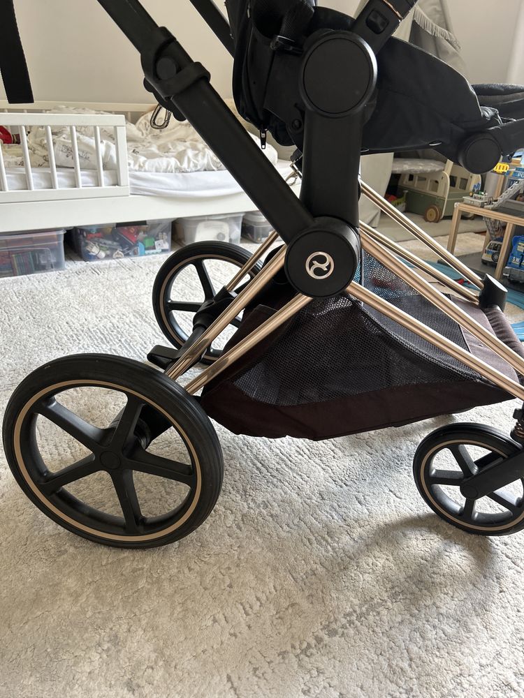Cybex Priam 2.0 rose gold , spacerówka + gondola