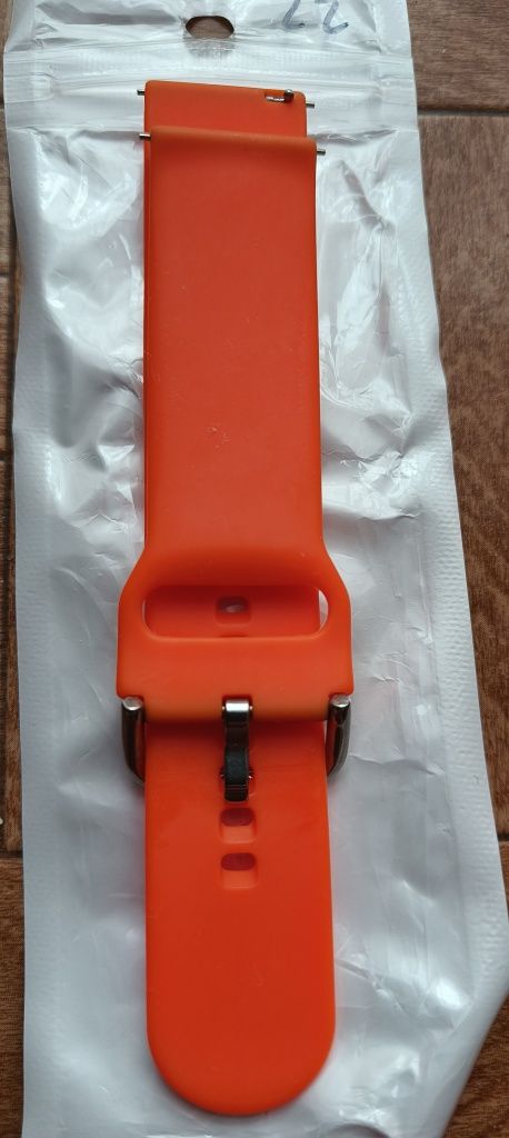 Pasek do smartwatcha pomarańczowy, 22mm.