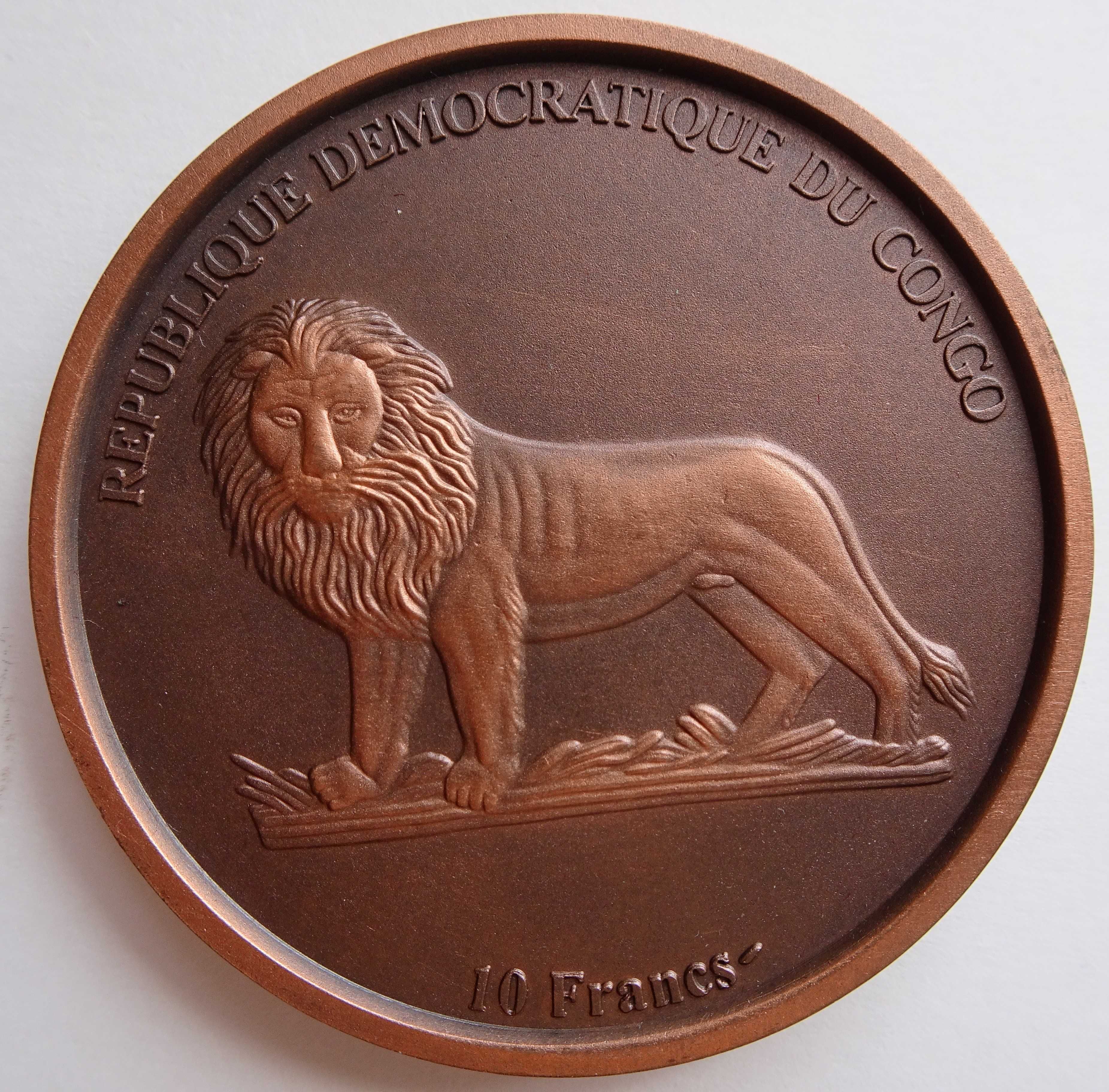Kongo 10 franków 2007 Terakotowa armia