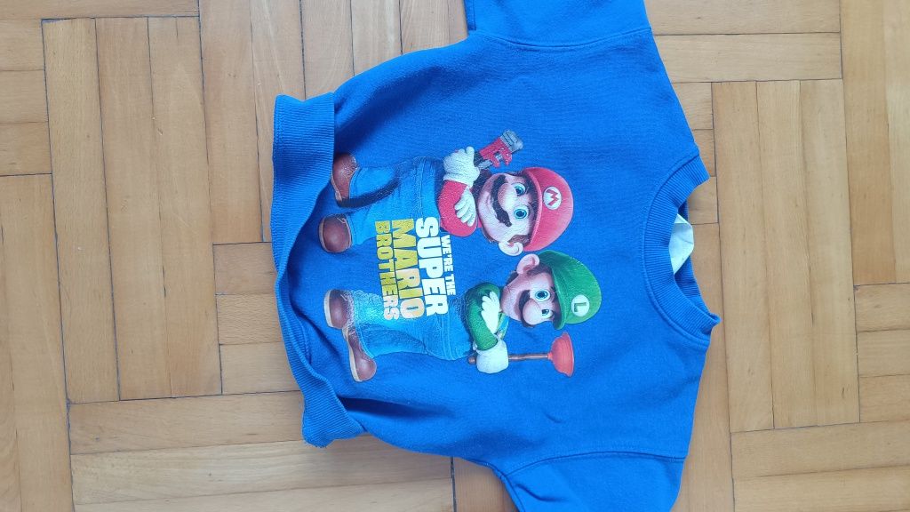 Bluza h&m dla chłopca rozmiar 98/104 super Mario