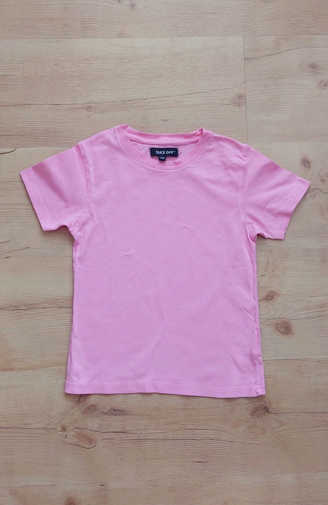 Koszulka bluzka róż 128 130 Take off t-shirt