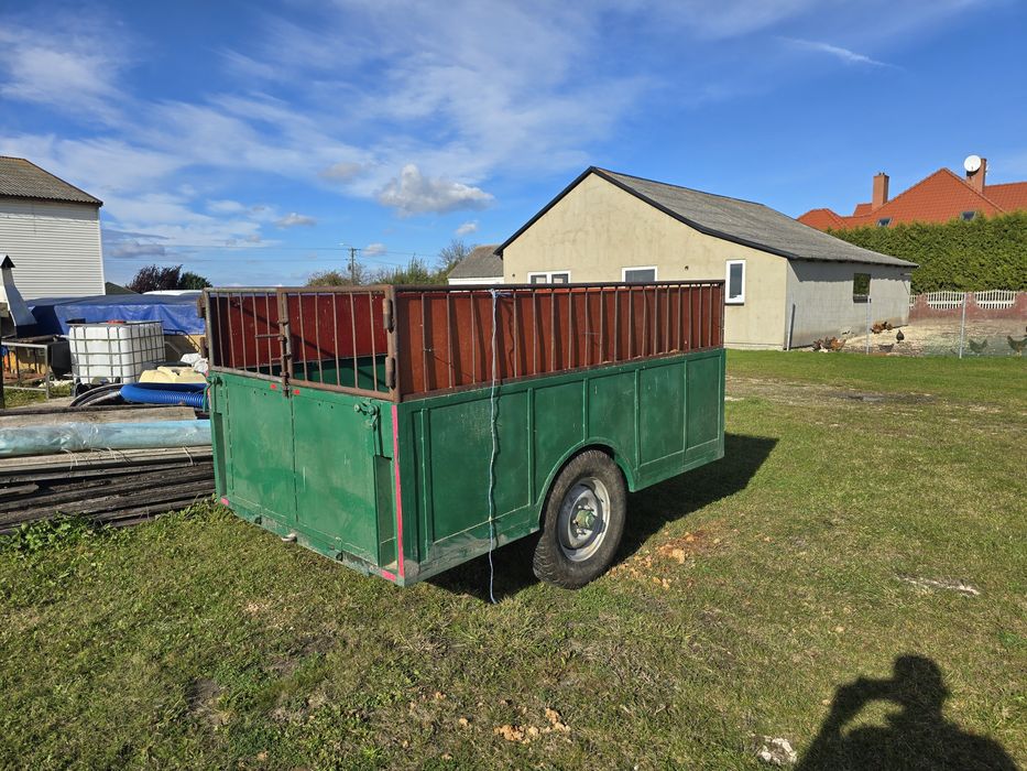 Przyczepa Przyczepka Rolnicza Dwukółka Dwu osiowa Koła 16