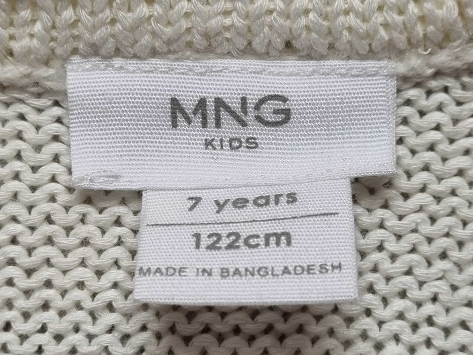 Sweter dziewczęcy Mango rozmiar 122 cm