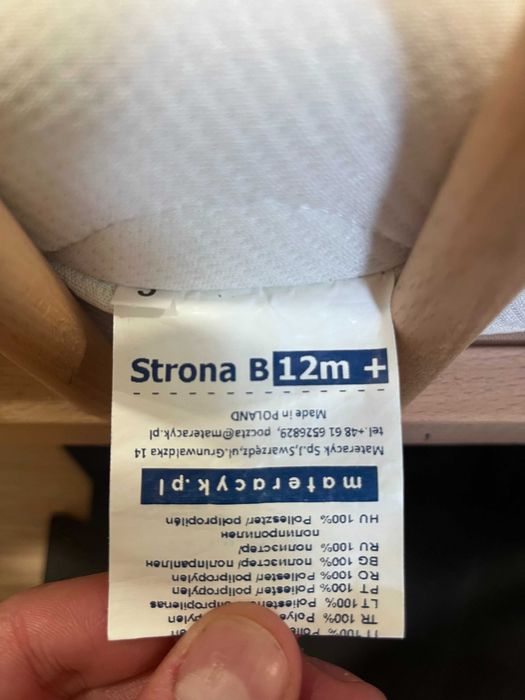 Łóżeczko dziecięce IKEA z materacykiem i pokrowcem antylergicznym