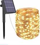 Lampki ogrodowe solarne girlanda