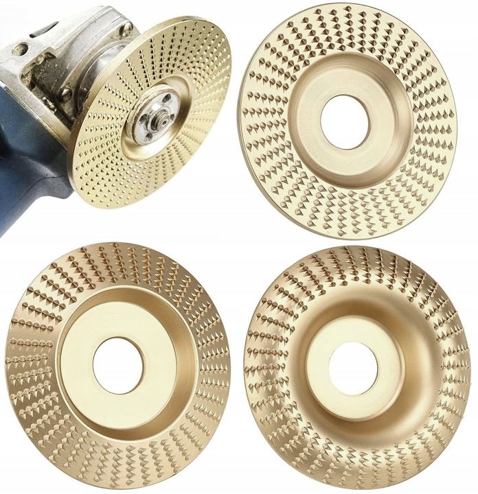 3x Tarcza Do Szlifowania Frez Do Drewna 100mm 16mm Frez Tarnik Ścierne