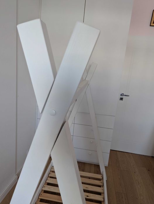 Łóżeczko tipi domek białe 140x70
