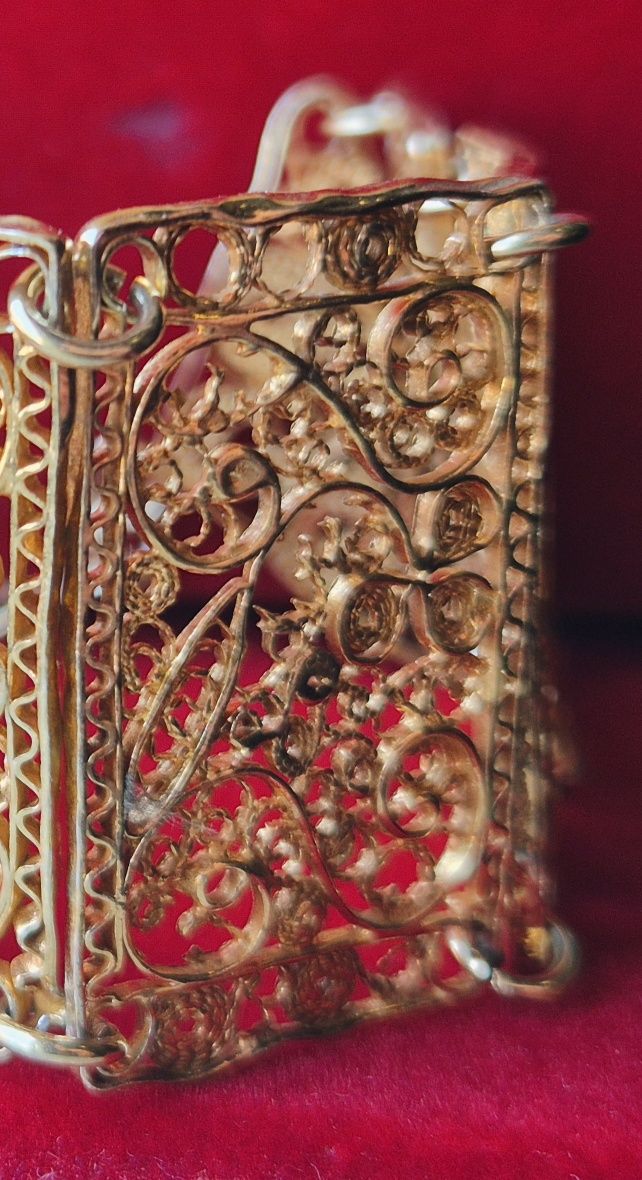 Pulseira em prata filigrana