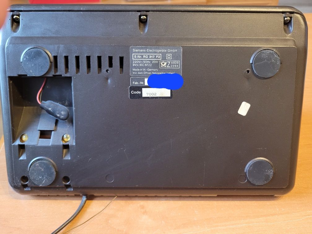 Siemens stare radio RG 317 z alarmem