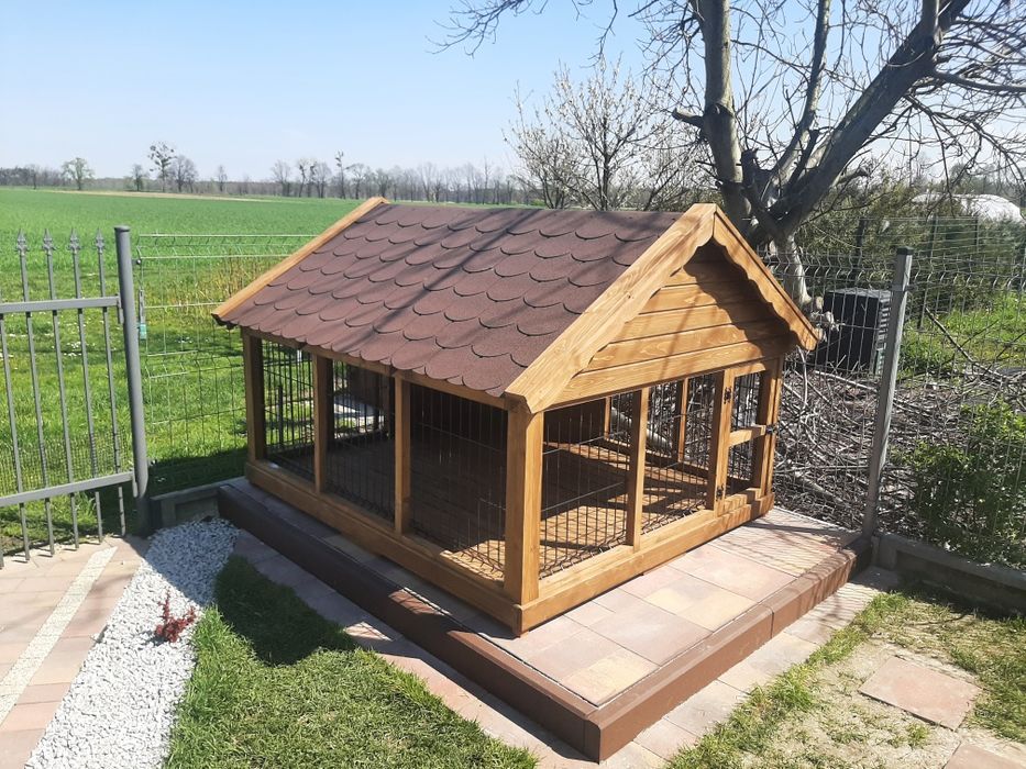 Kojec dla psa drewniany