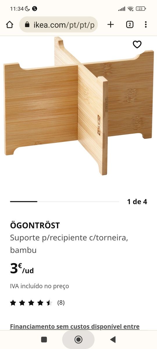 Conjunto ikea novo