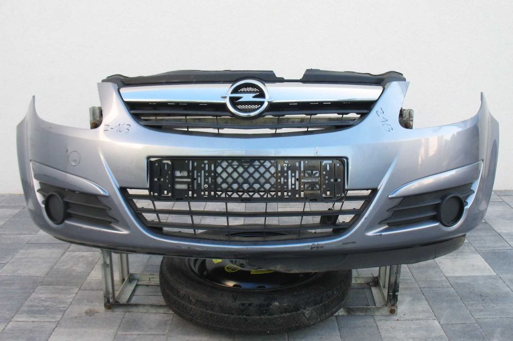 Opel Corsa D 06-10r zderzak przód lakier Z163 opis