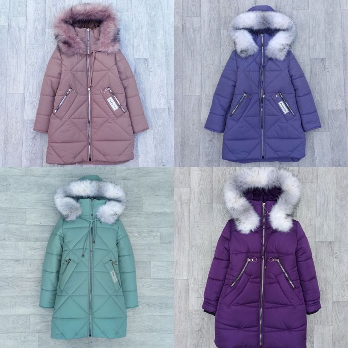 Зимова куртка пуховик 116, 122, 128, 134, 140 см