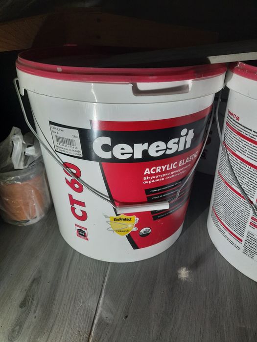 Ceresit ct 60 1.5 мм баранець штукатурка акрилова