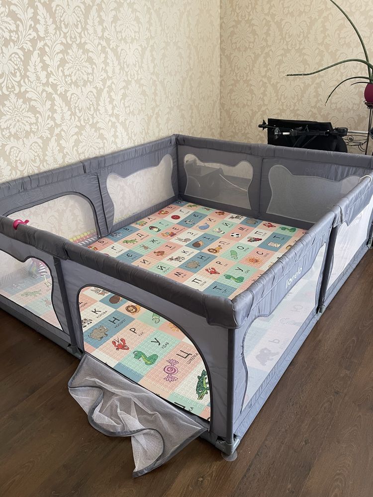 Манеж 180х200 з килимком