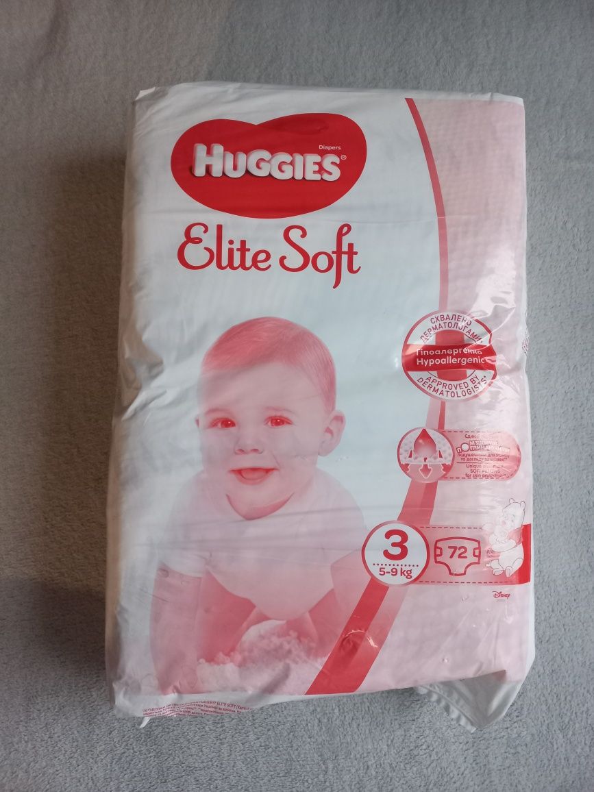 Памперсы Нuggies elite soft 3