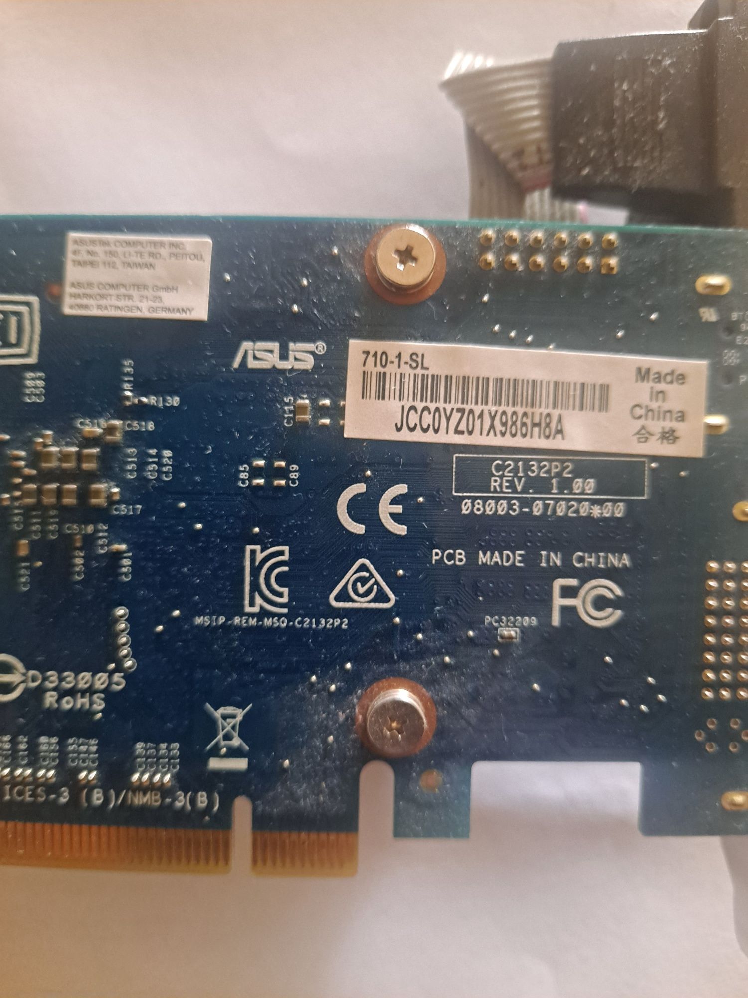 Placa gráfica Asus  GT 710 SL