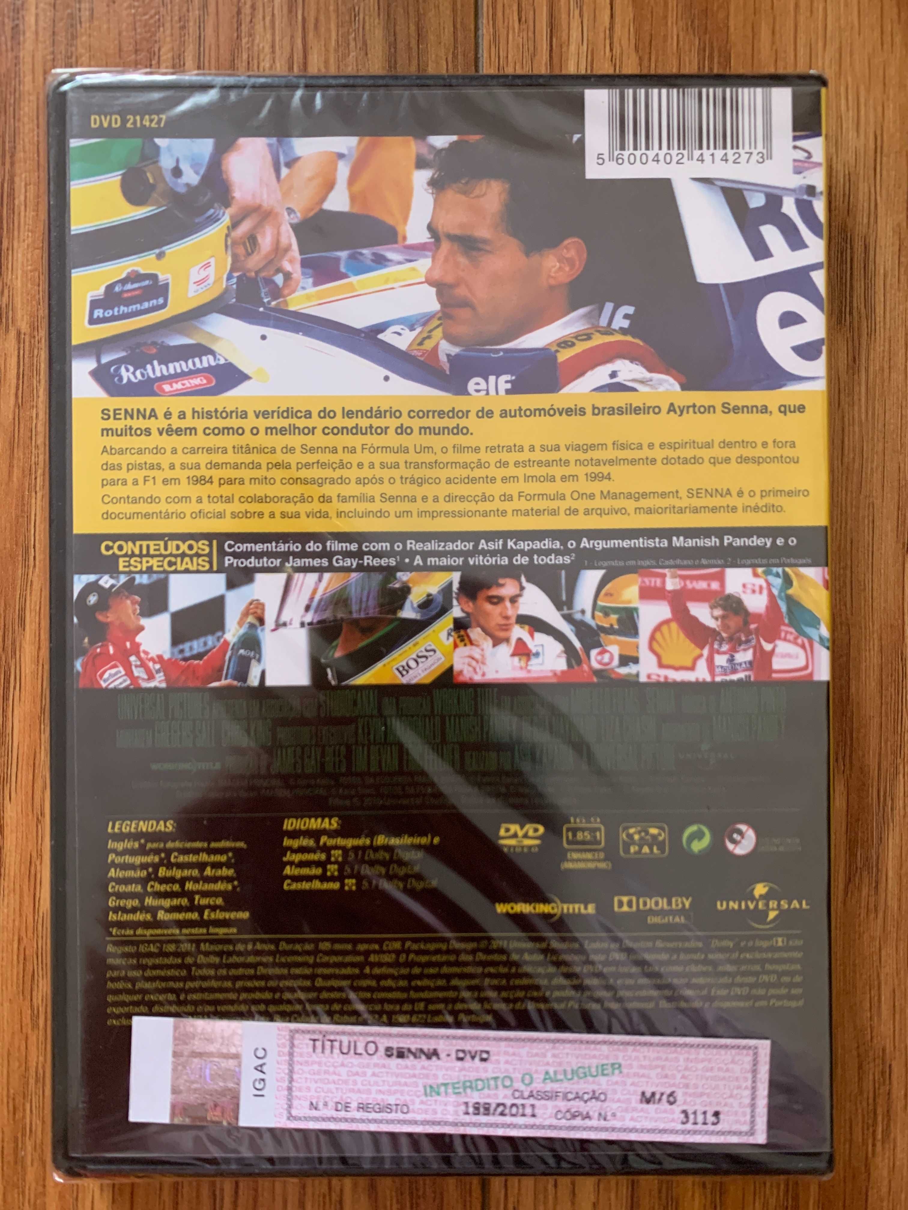 Ayrton Senna - Sem Medo, Sem Limites, Sem Igual - dvd - Novo e Selado