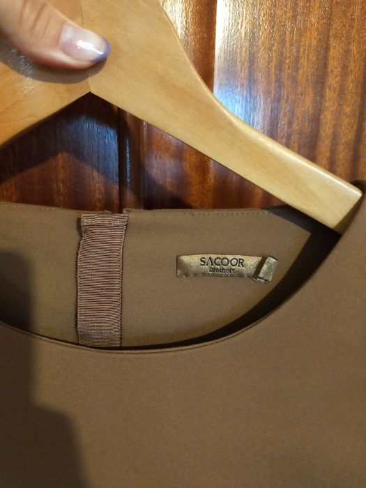 Vestido Sacoor castanho