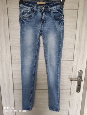 Spodnie jeansowe rurki jeans Hello miss 34