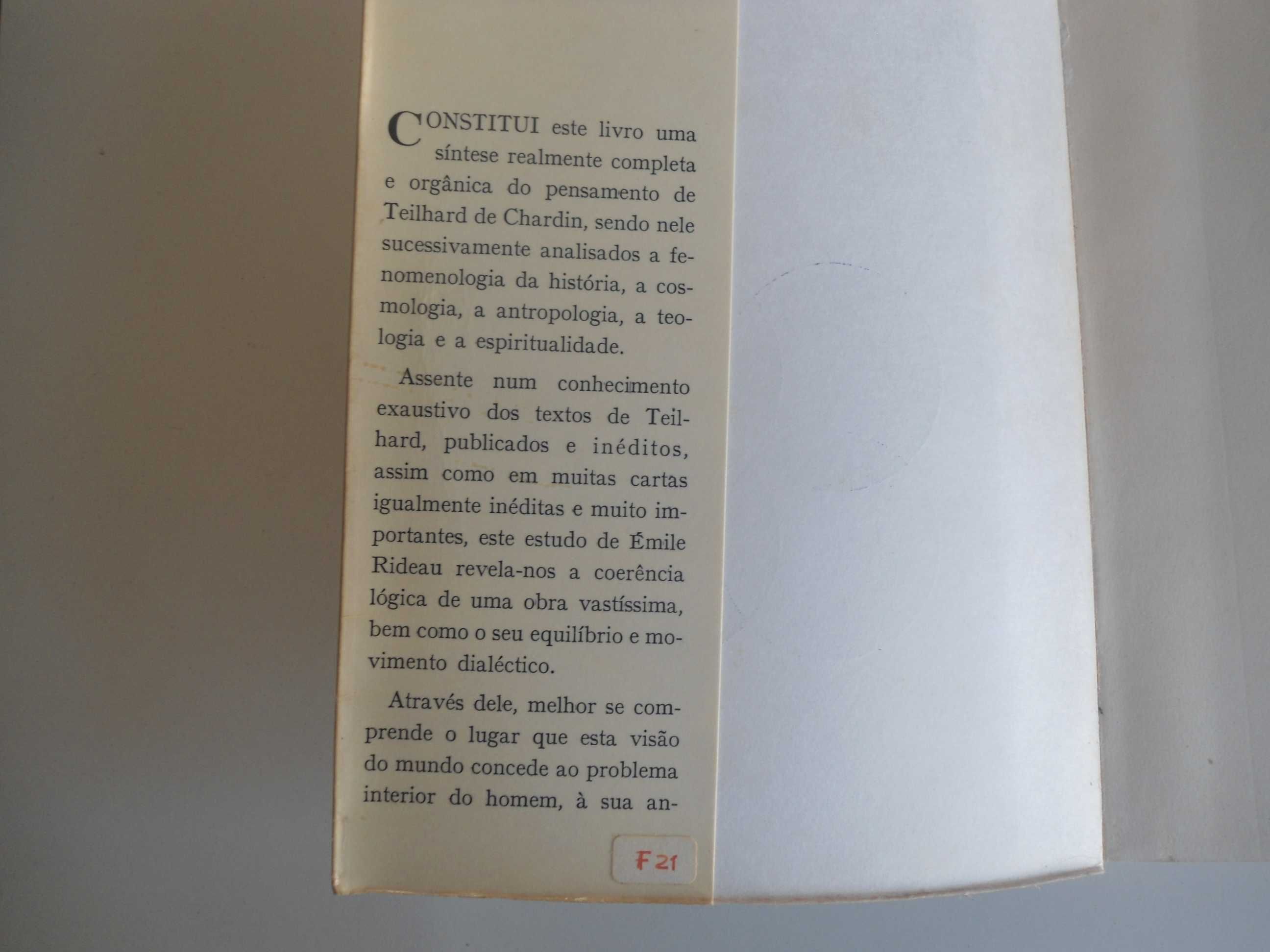 O Pensamento de Teilhard de Chardin por Émile Rideau
