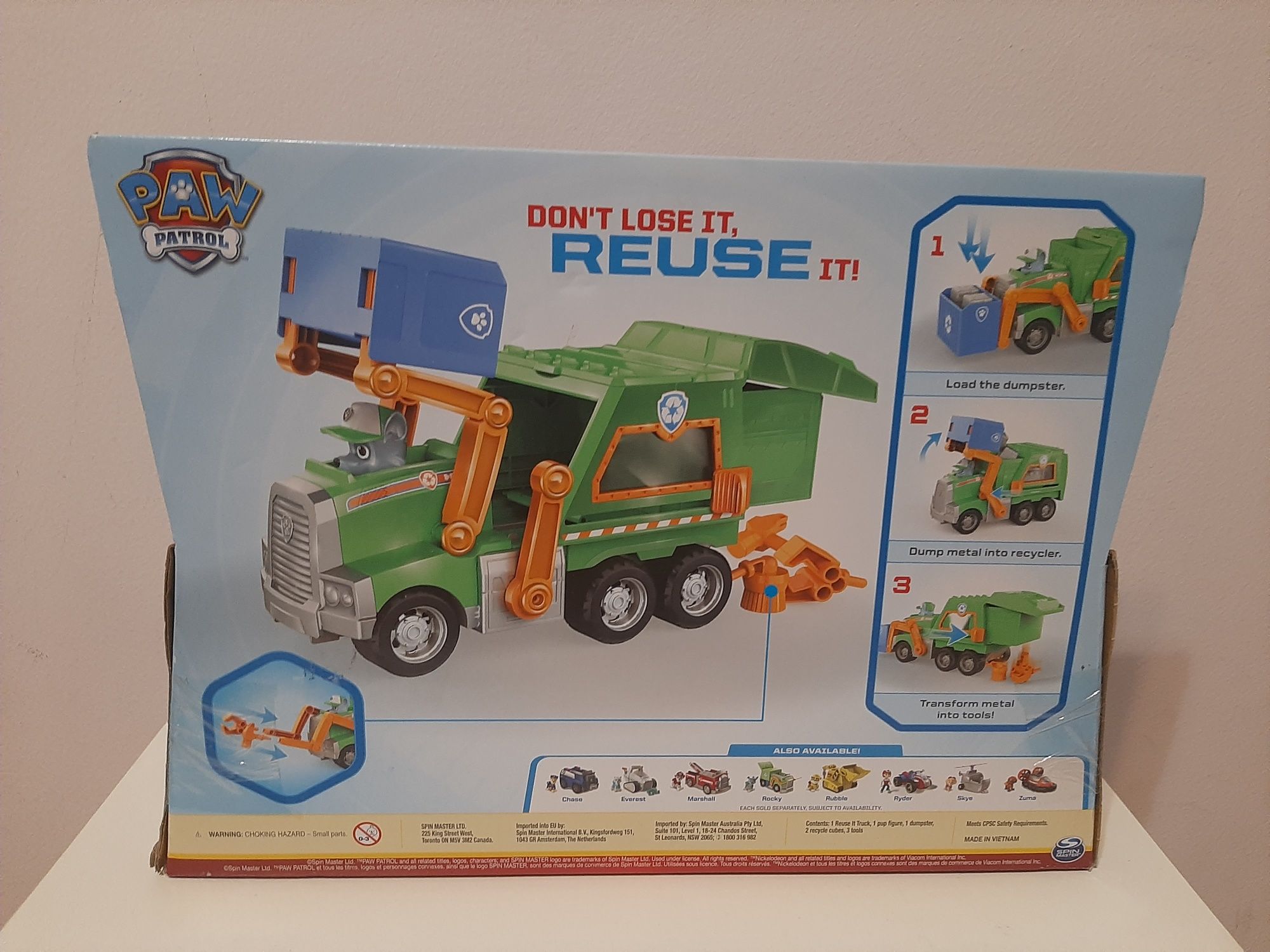 Рокі Paw Patrol, вантажівка Rocky's Reuse It truck