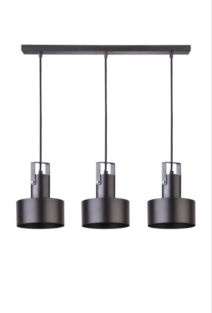 Lampy sufitowe czarne zestw