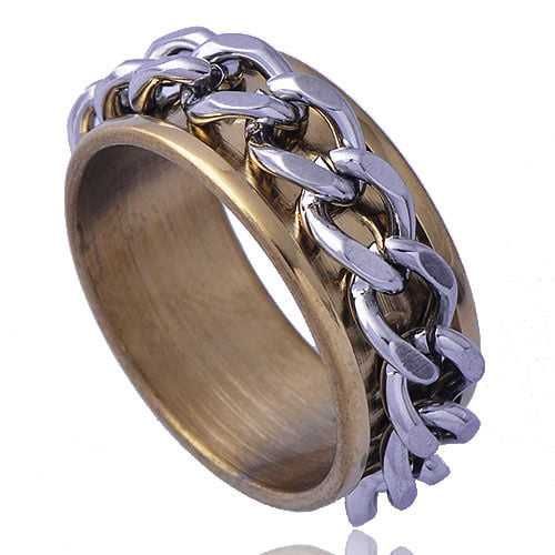 conjunto de anéis novos em aço