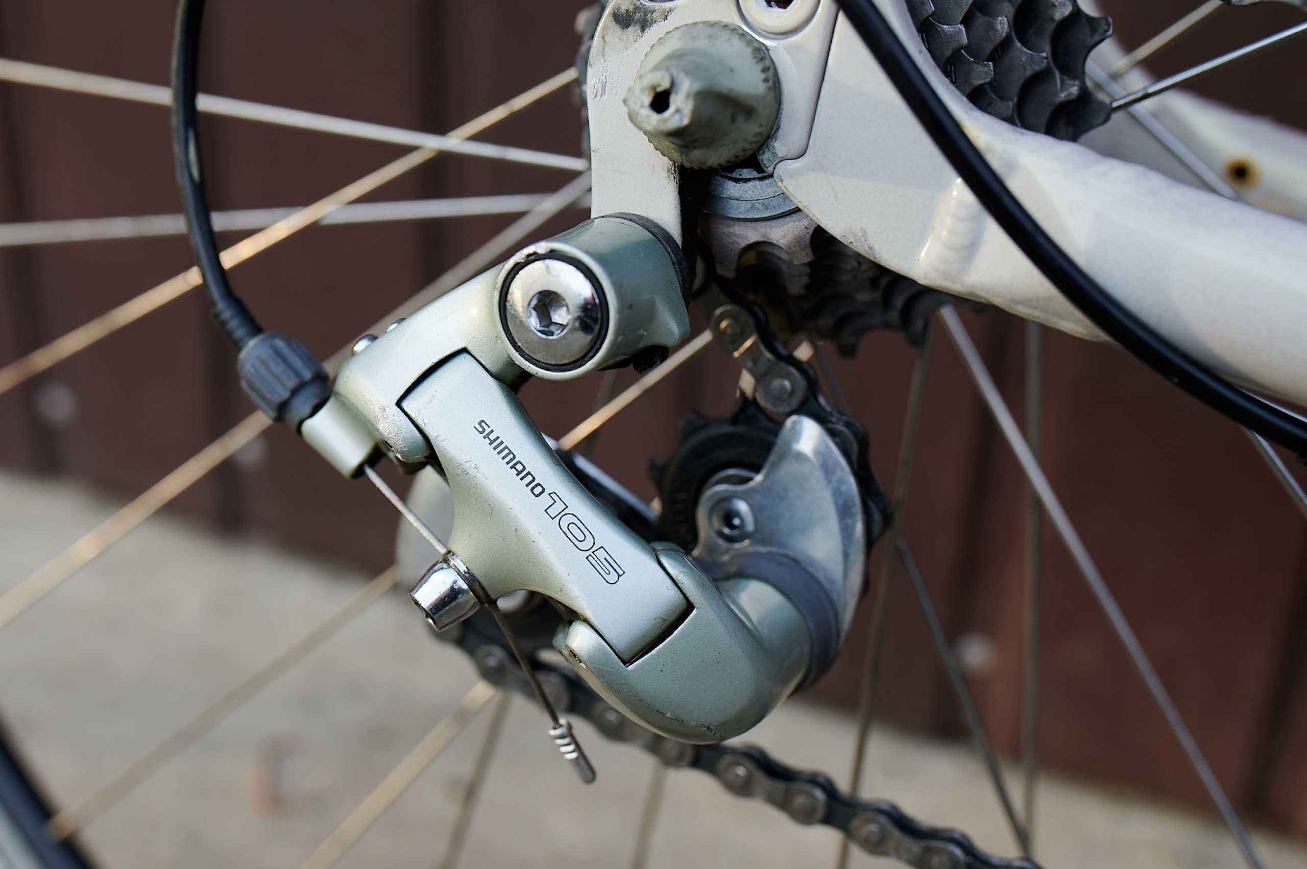Rower szosowy Szosa kolarka Alu Shimano 105 roz 22cali okazja super