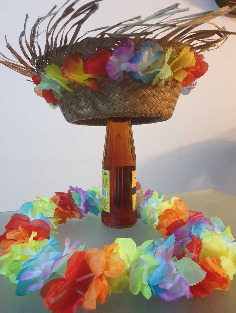 kapelusz hawajski, łańcuch kwiatowy