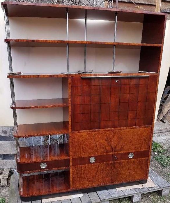 BAUHAUS unikatowy regał z sekretarzykiem po renowacji lata 30 XX wiek.