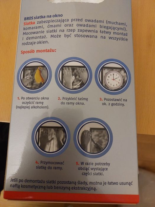 Siatka na komary moskitiera - Siatka na okno