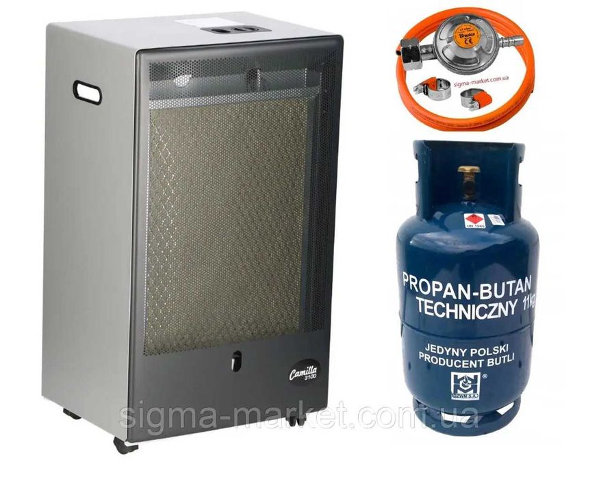 Обогреватель газовий Ferretti Camilla 3100+редуктор+балон ОРИГИНАЛ