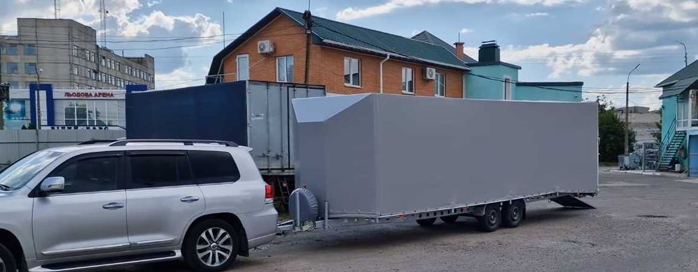 Причеп, лафет з високим каркасом 8000*2100*2000 лавета на дві осі