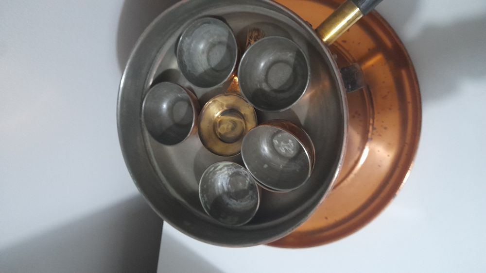 Aparelho de fondue em cobre