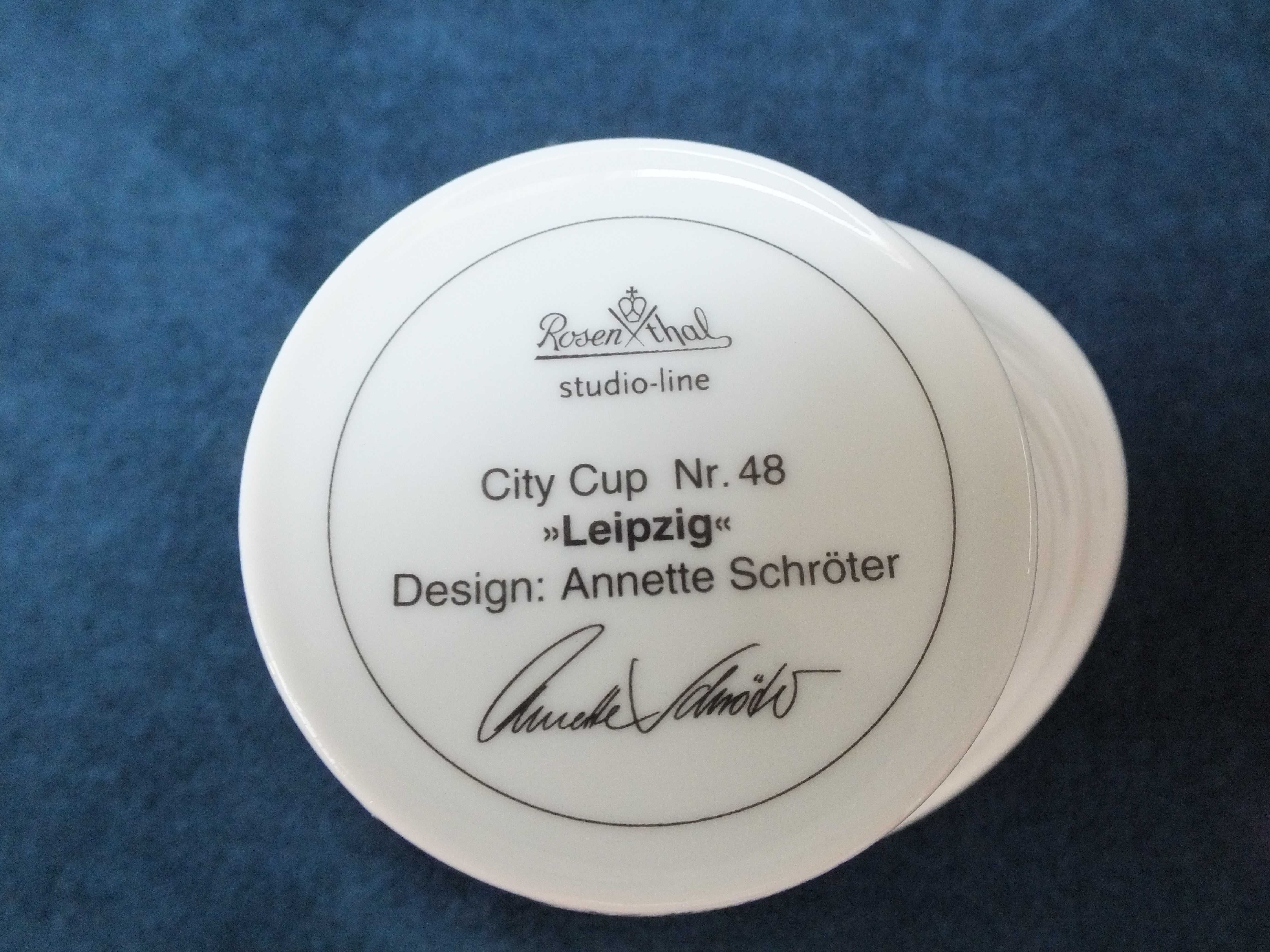 Rosenthal studio-line City Cup nr. 48 LEIPZIG autor Annette Schröter