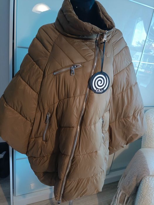 Piękna kurtka / ponczo jesienno zimowa r.M/L Nowa z metką