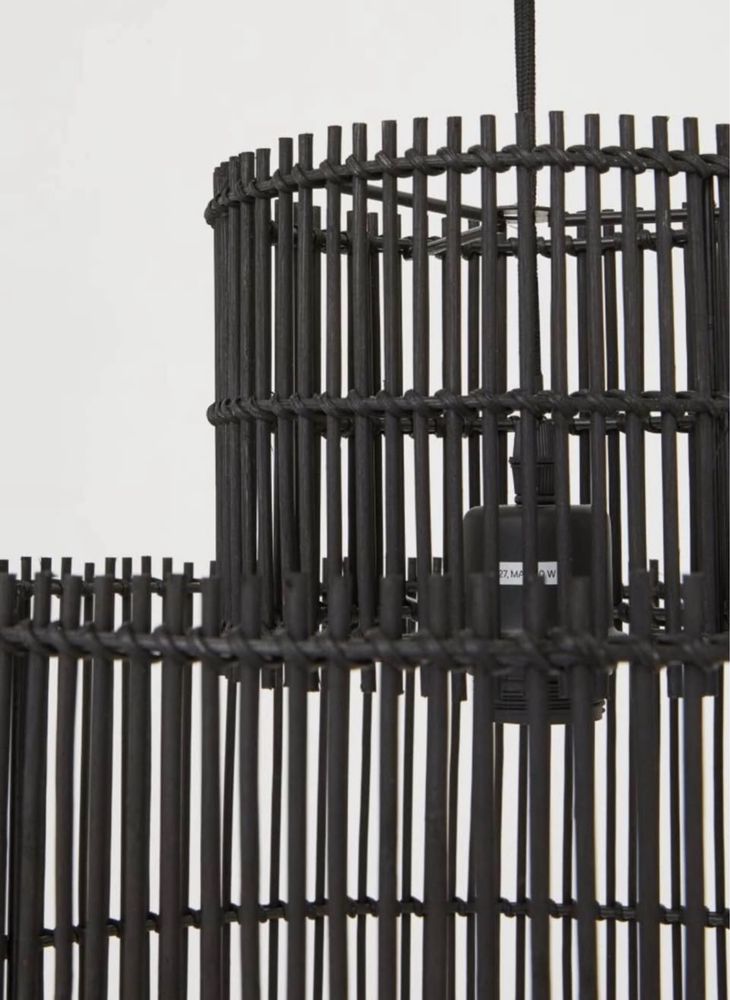 Candeeiro de teto em bambu preto H&M HOME