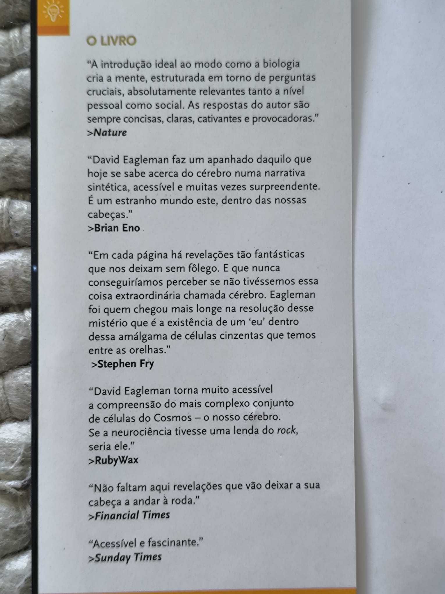 O Cérebro
À Descoberta de Quem Somos
de David Eagleman