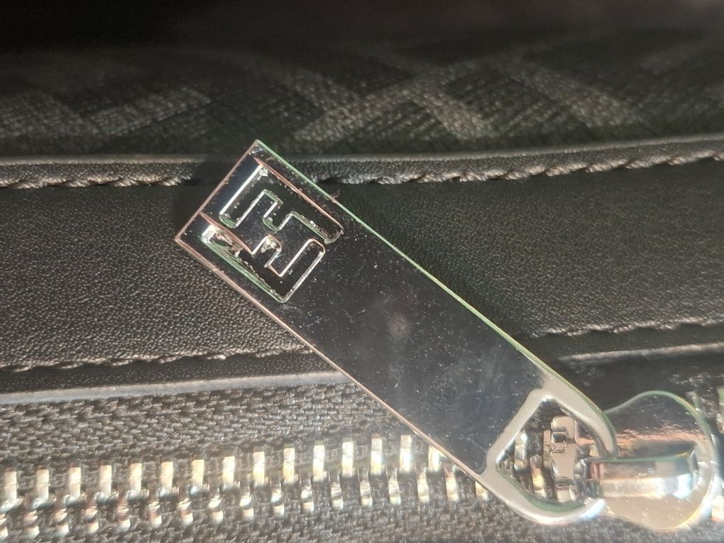 Torebka/Saszetka Fendi Diagonal Camera Case Bag Fabric Gray