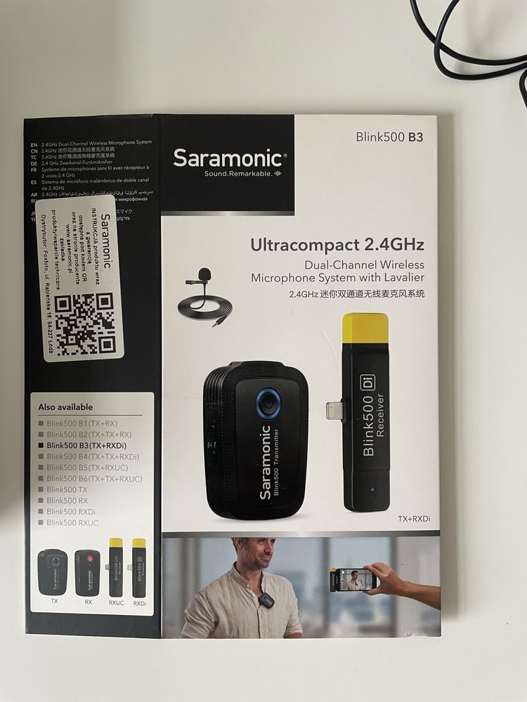 Bezprzewodowy mikrofon Saramonic Blink500 B3 (RXDI + TX)