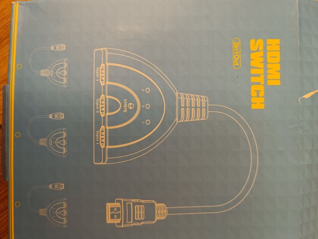 Rozgałęźnik HDMI 3x adapter HDMI rozdzielacz