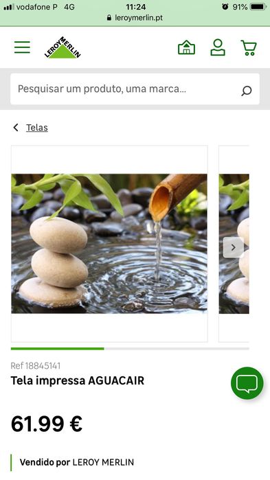 Quadro tela natureza zen leroy merlin