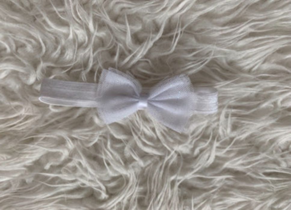 Opaska dla dziewczynki z kokardą